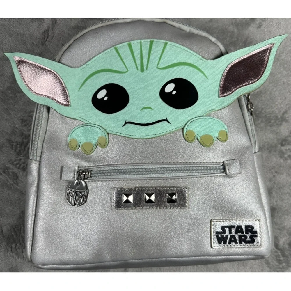 Star Wars Mandalorian Grogu Baby Yoda Mini Backpack Silver WM427000194-0322